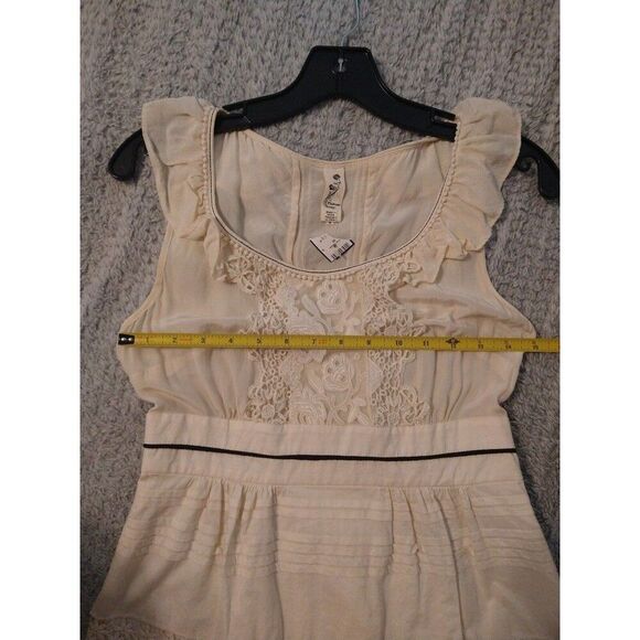 Floreal 100% lace sleeveless top Sz 2 vintage y2k - Picture 7 of 9